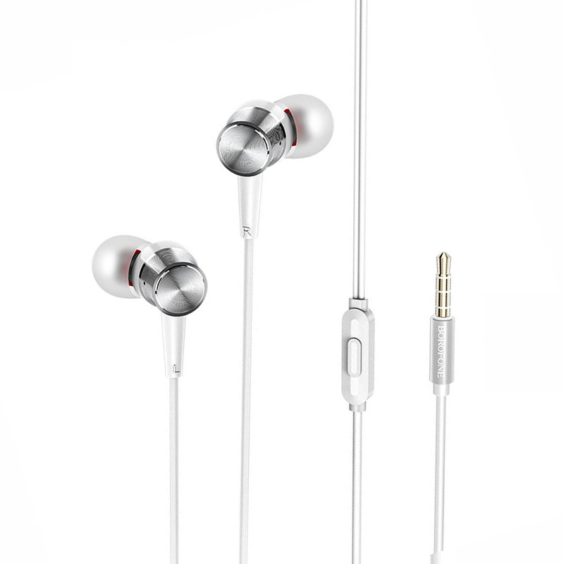 

Навушники Borofone BM52 Revering with mic Silver