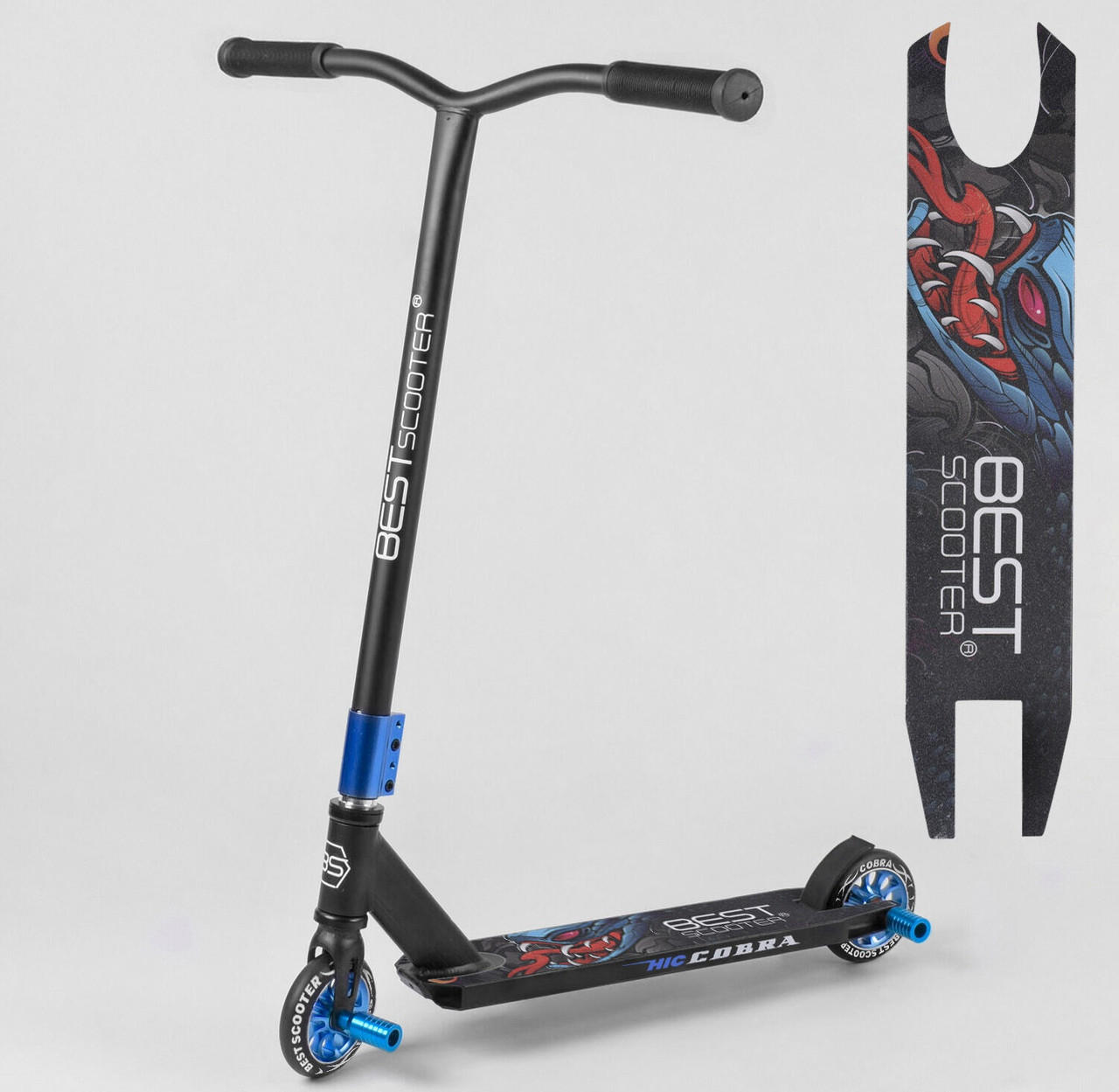 

Самокат трюковый с Пегами Best Scooter 32999 Синий