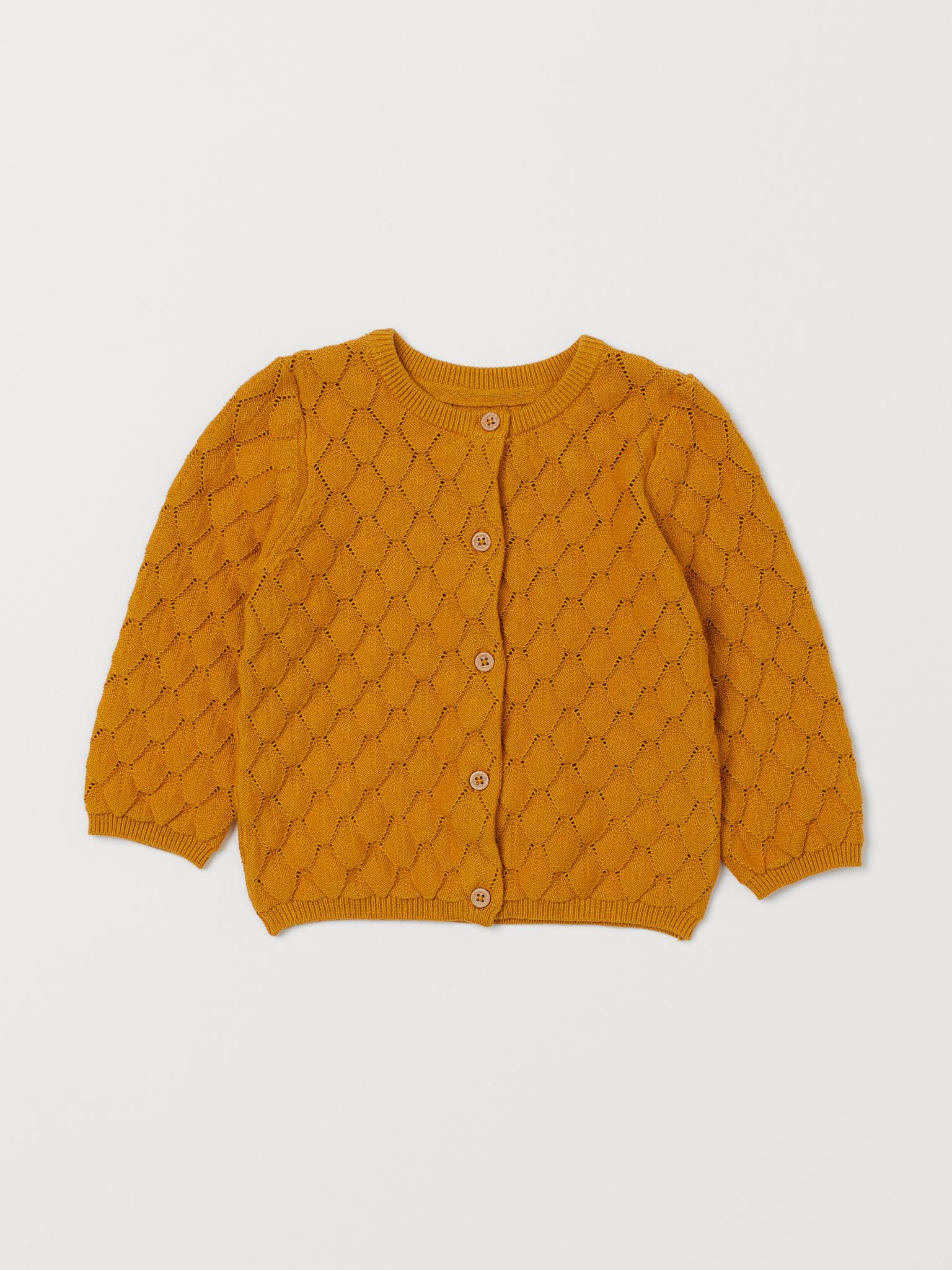 

Кардиган H&M 1103-8835262 92 см Горчичный (hm03070381716)