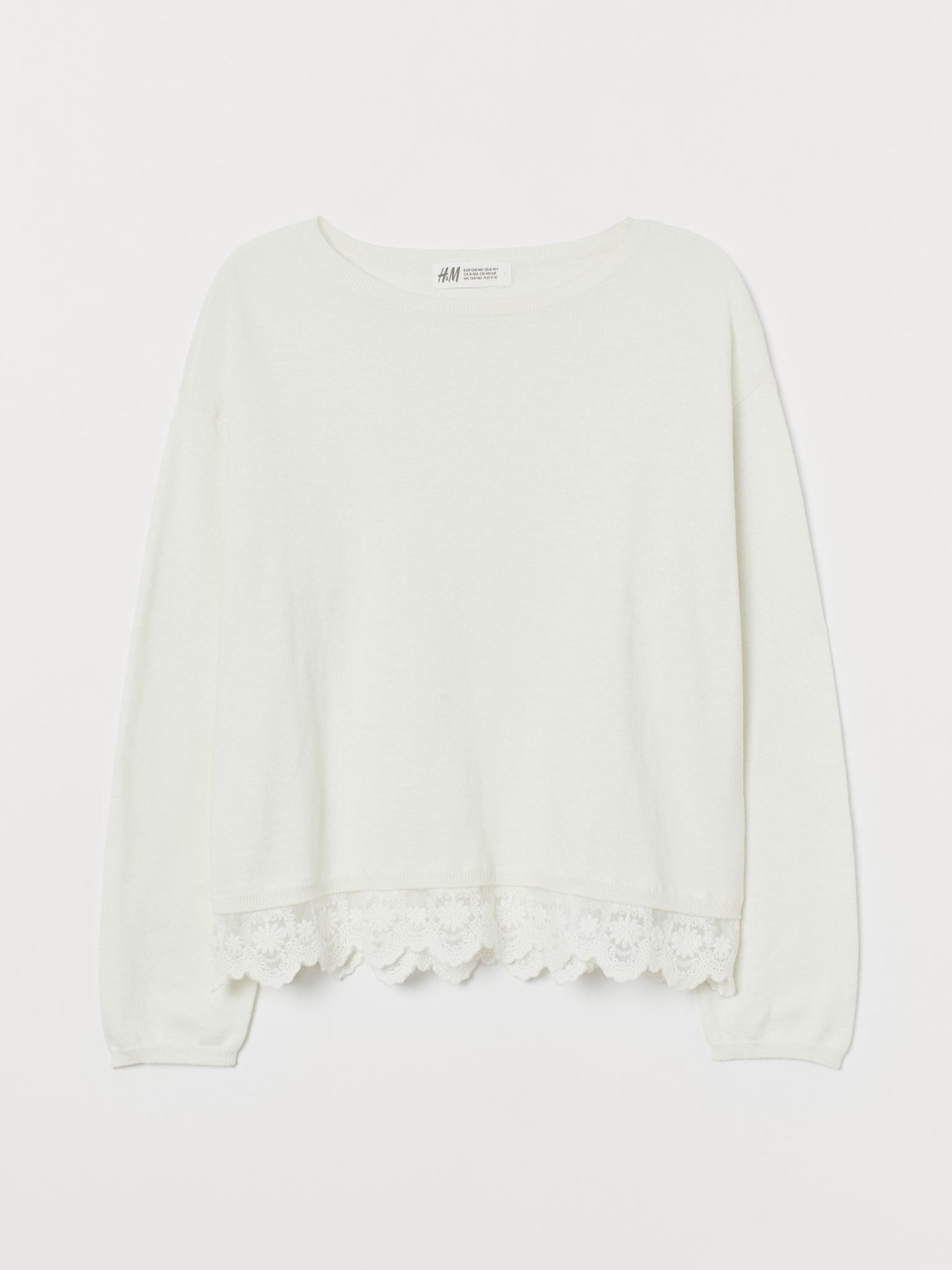 

Джемпер H&M 1603-7953531 158-164 см Белый