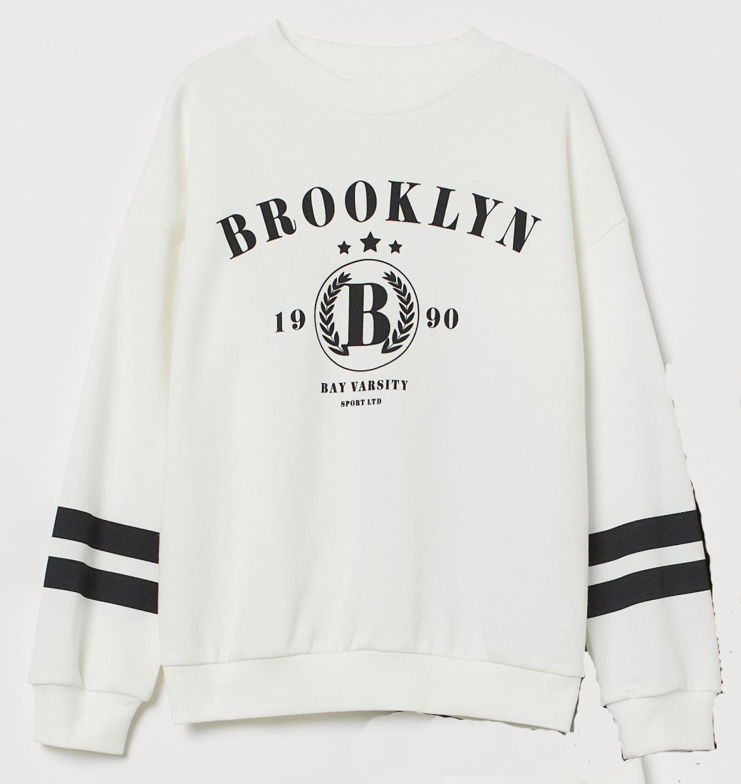 

Свитшот H&M 1603-8821512 146 см Белый