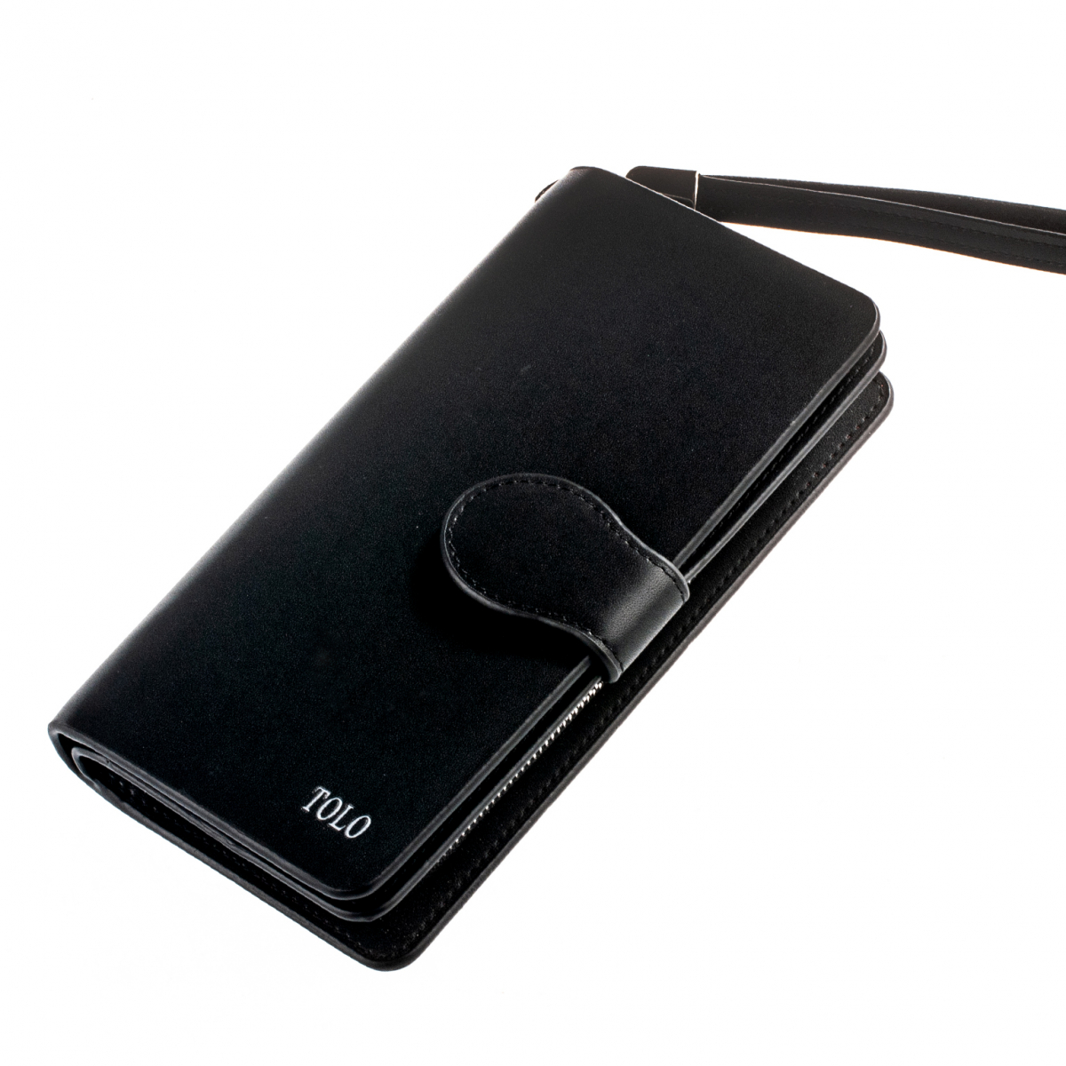 

Кошелек TOLO черный, эко кожа, TOLO 3005 black, с ремешком