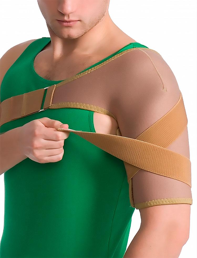 

Бандаж на плечевой сустав эластичный MedTextile 8001 Бежевый S/M