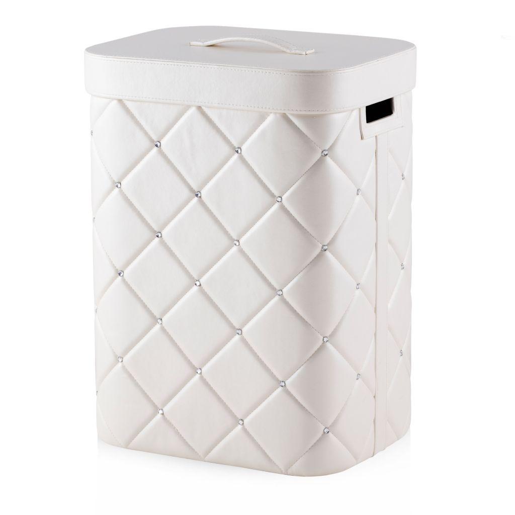 

Корзина для белья Home&You Diamento Белая 56 см