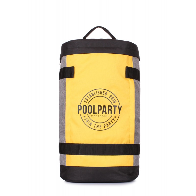 

Молодежный рюкзак Tracker с принтом (tracker-yellow-grey)