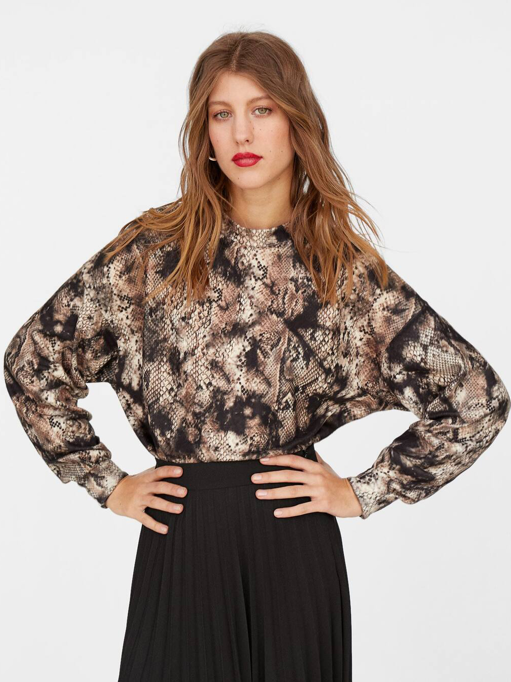 

Блуза Stradivarius 06536417001 M Принт