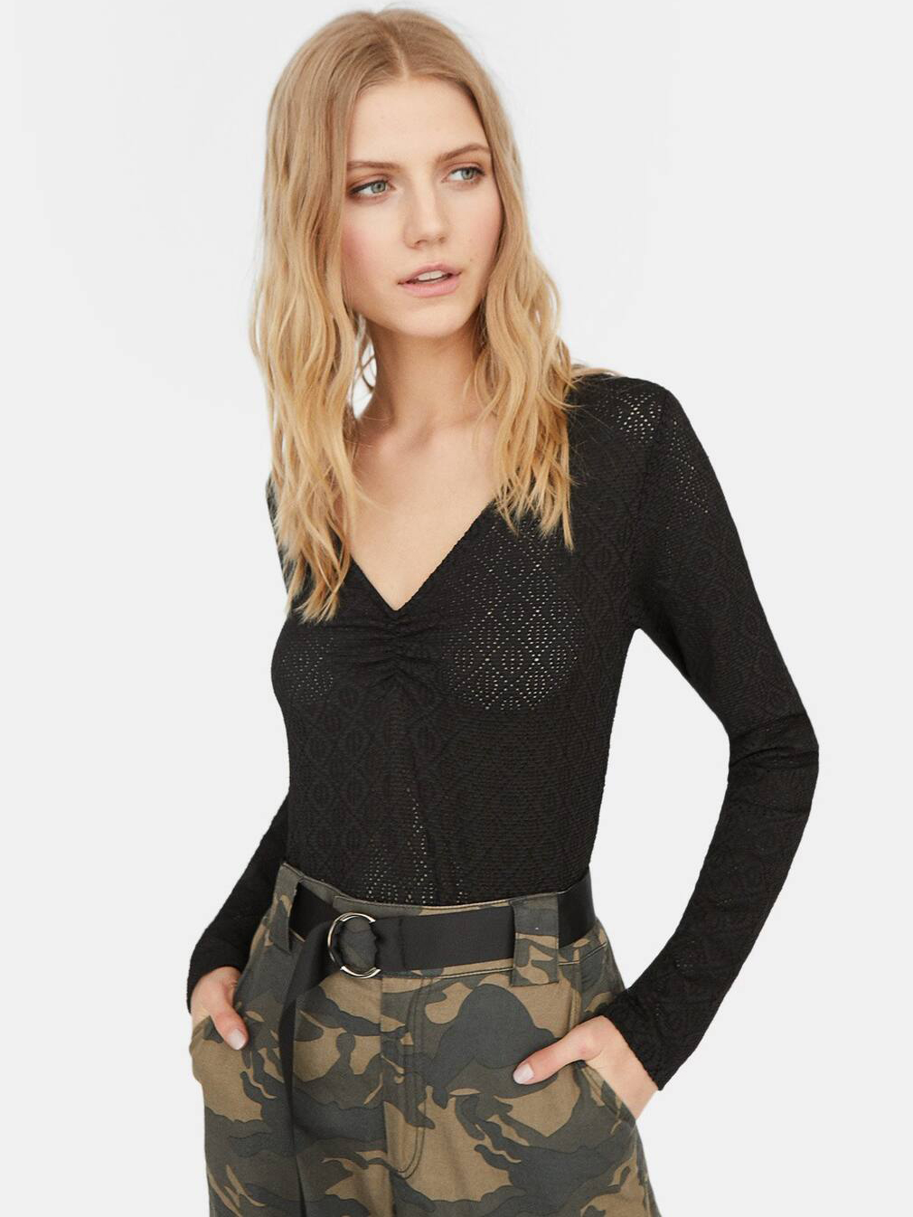 

Джемпер Stradivarius 02760220001 L Черный
