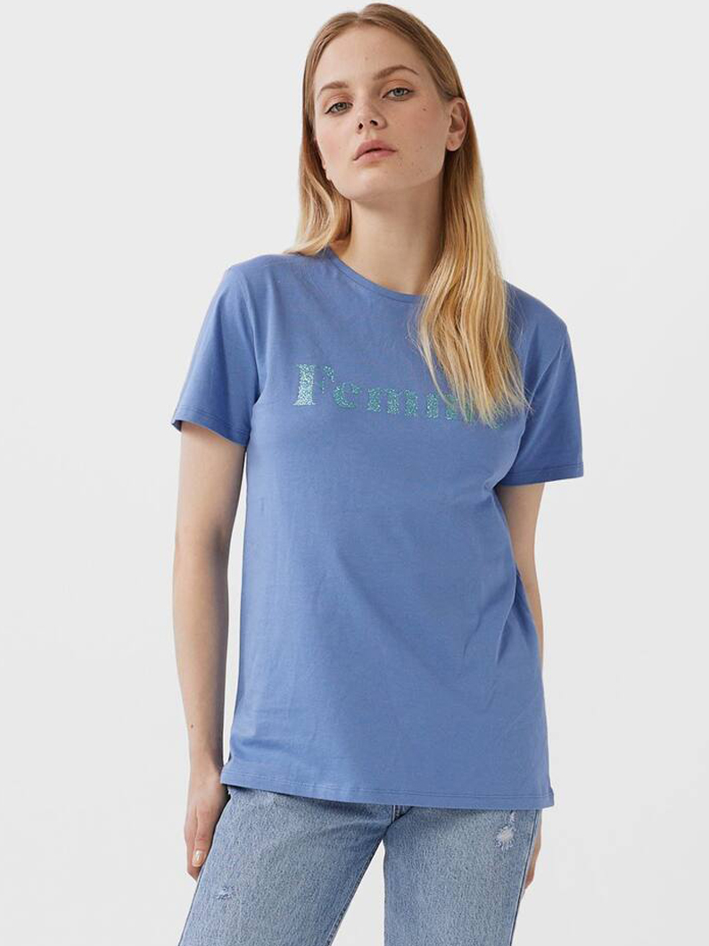 

Футболка Stradivarius 02524879043  Голубая, Футболка Stradivarius 02524879043 S Голубая