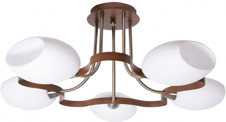 

Люстра ALTALUSSE INL-9210C-15 Antique Brass Walnut Е14 5х40 Вт