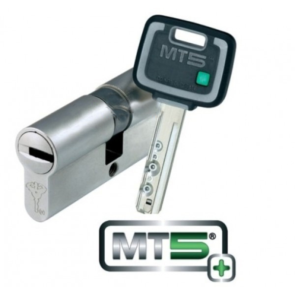 

Цилиндр Mul-T-Lock MT5+ 95мм.(40х55) ключ-ключ (матовый хром)