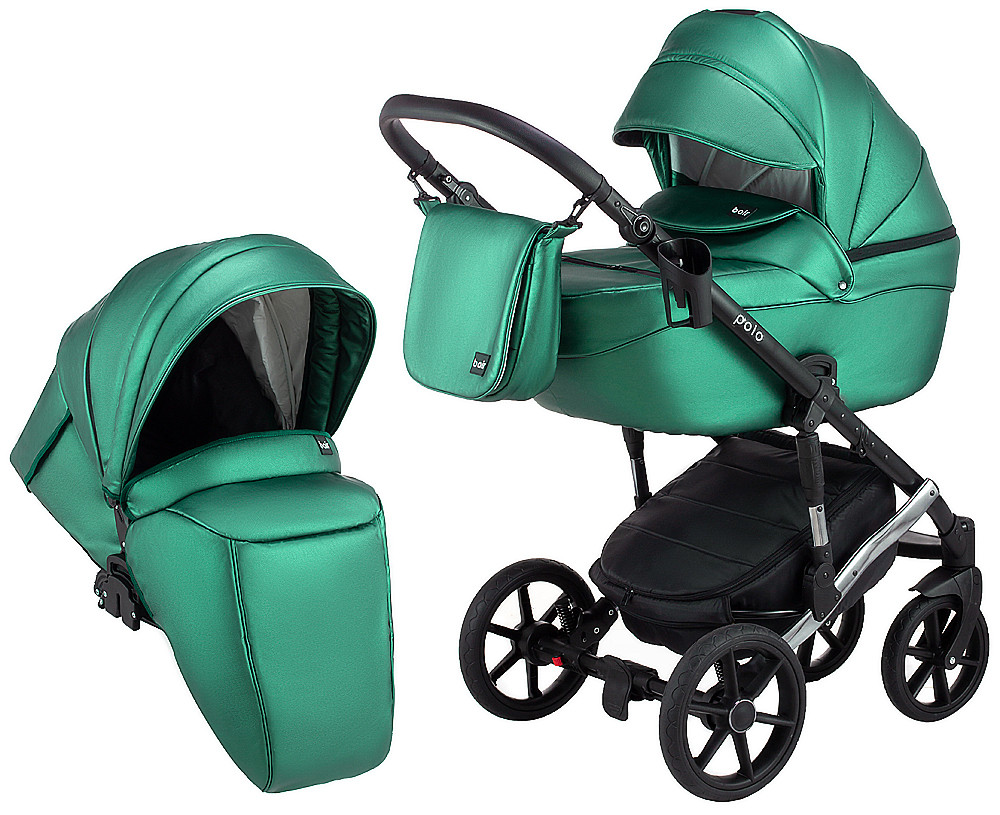 

Коляска 2 в 1 Bair Polo (Silver) кожа 100% 625156