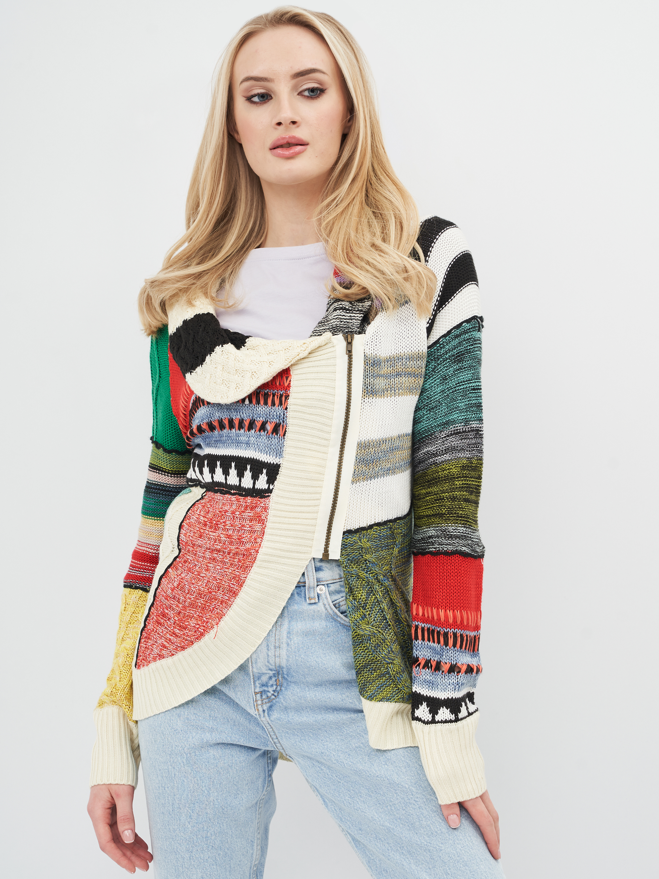 

Кардиган Desigual 41О2127/4057 S Бело-красный