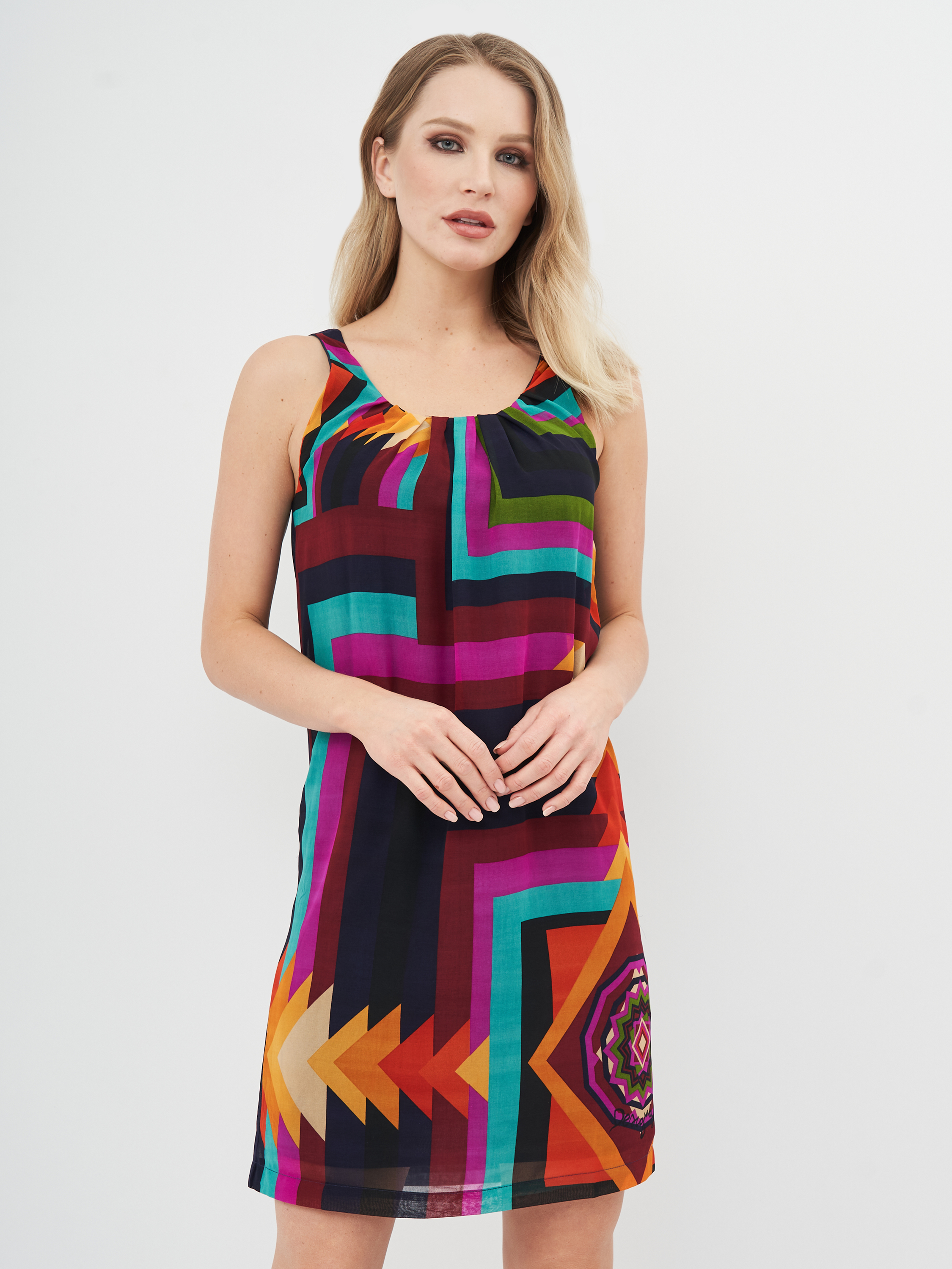 

Сарафан Desigual 61V28M9/3000 36 Синий с принтом