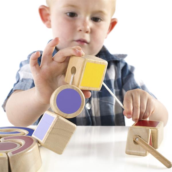 

Деревянная шнуровка Guidecraft Manipulatives Формы (G6747)
