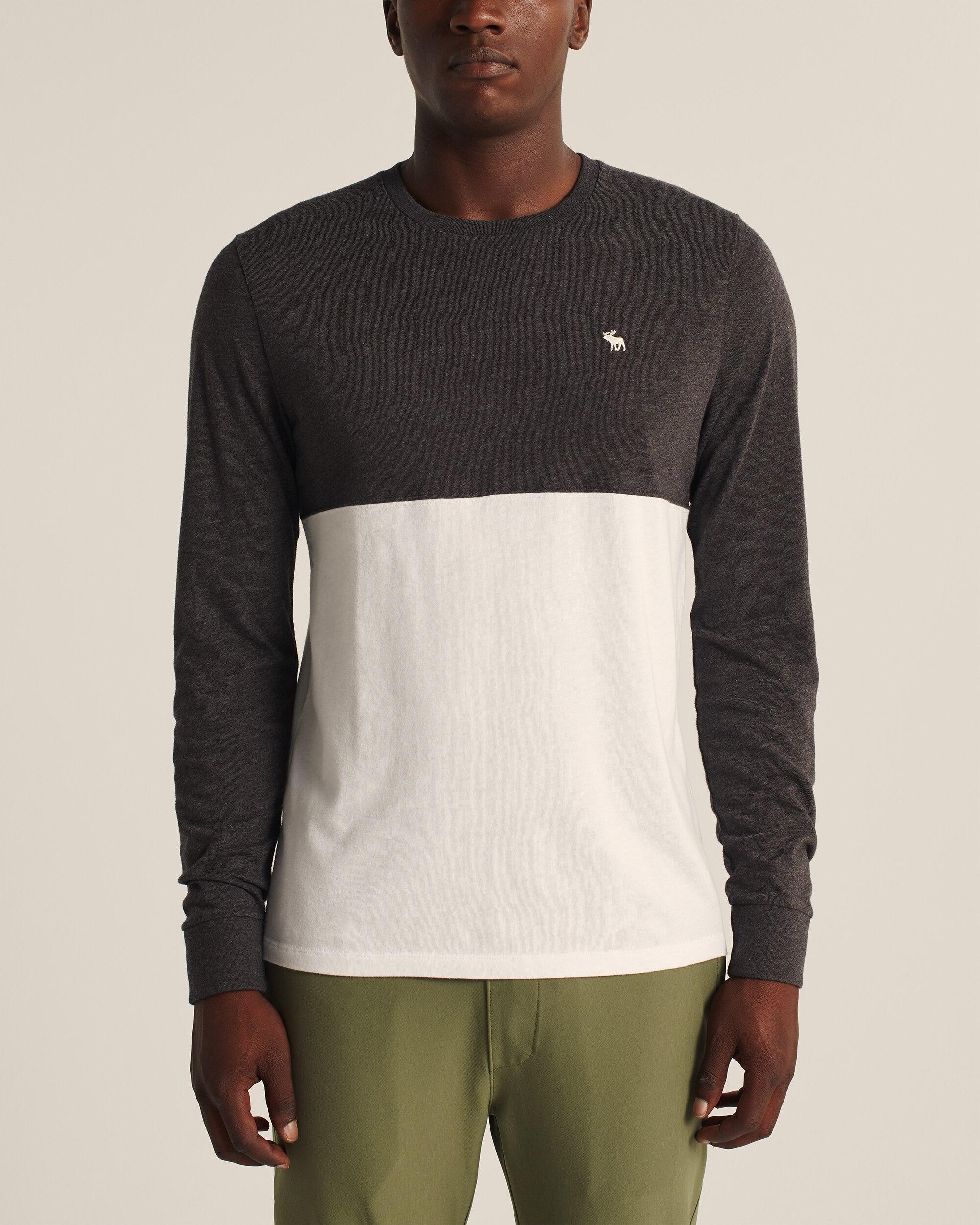 

Лонгслив мужской - лонгслив Abercrombie & Fitch AF8341M M Серый