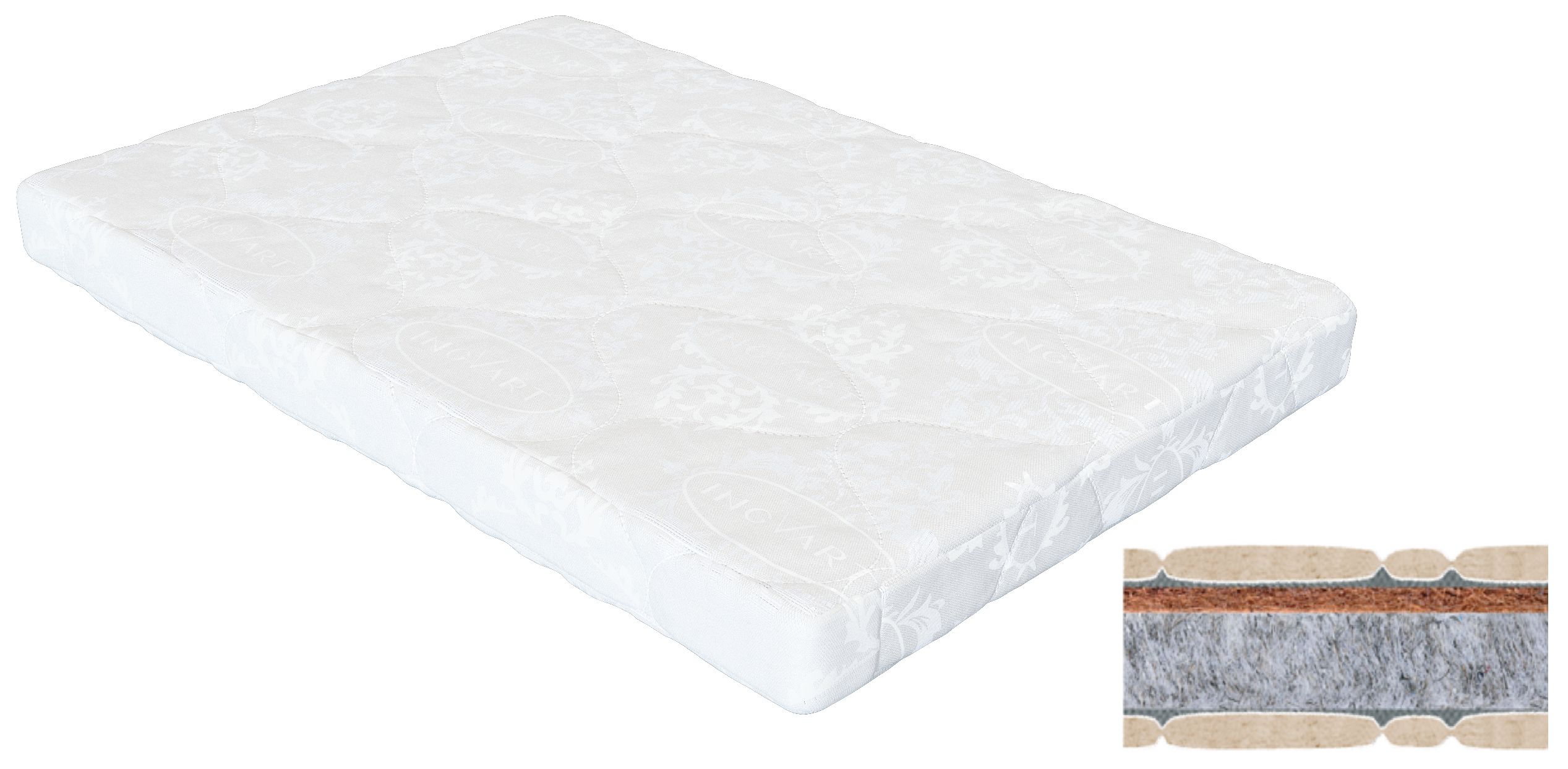 

Дополнительная средняя секция матраса IngVart Smart Bed Round 7216263 72х48 см