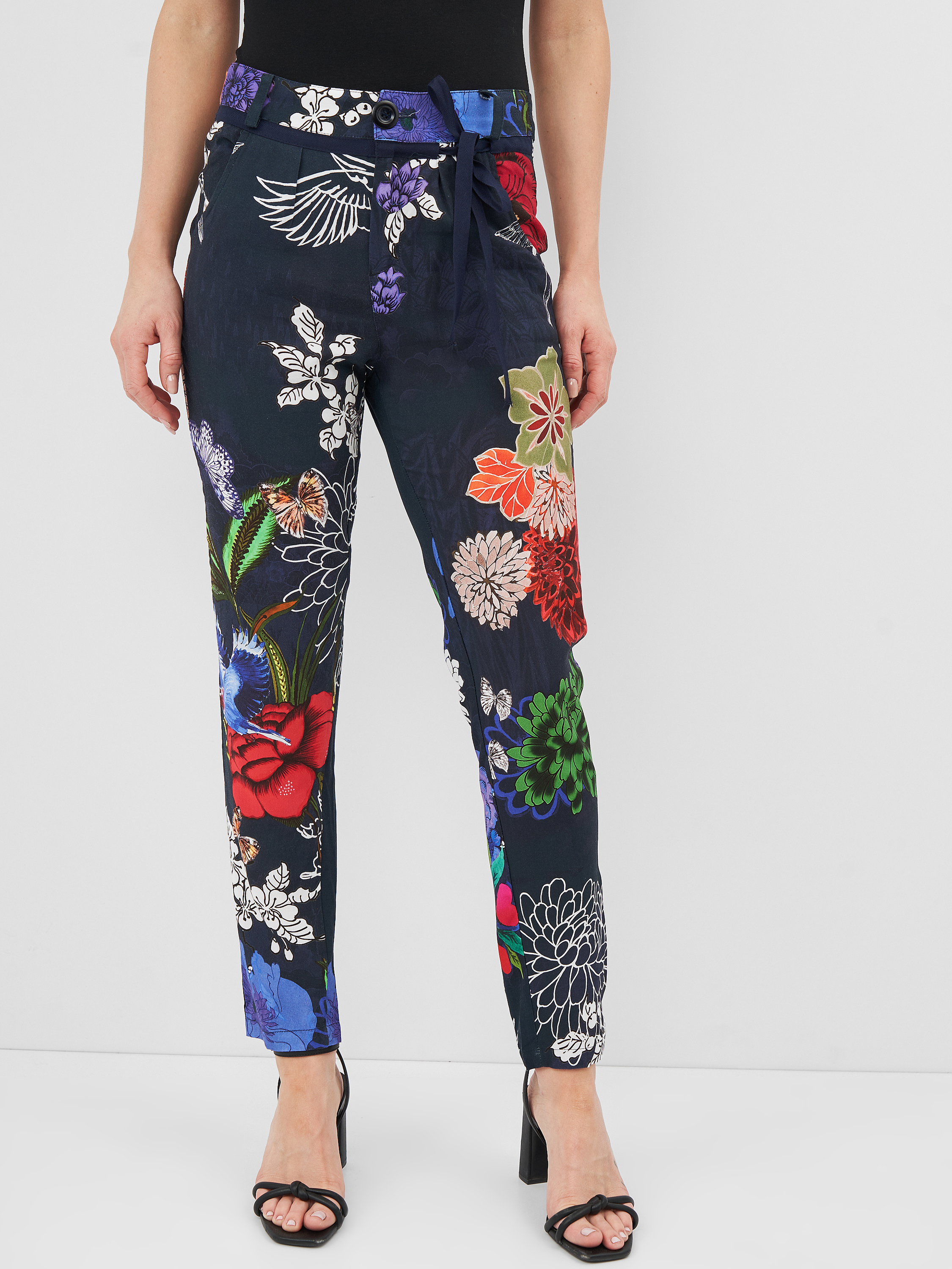 

Брюки Desigual 71P2WH4/5000 XS Синие с принтом