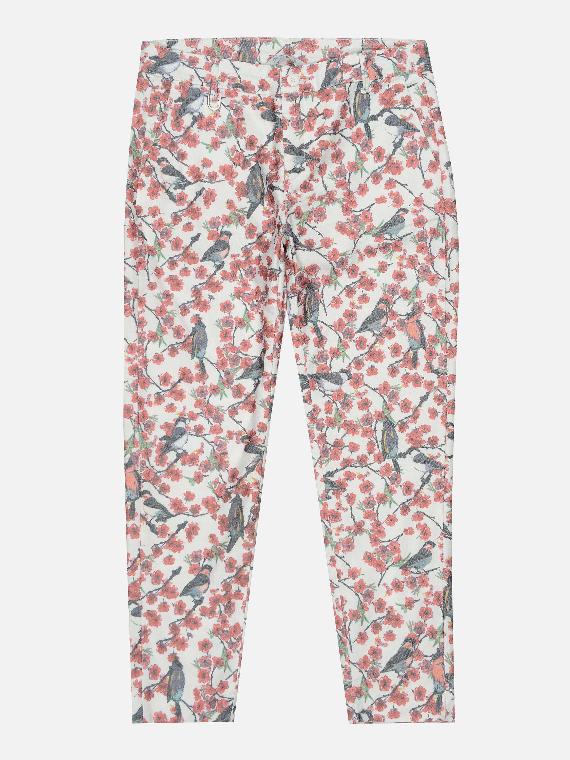 

Брюки Desigual 73P2JG6/3000 42 Белые с принтом в цветы