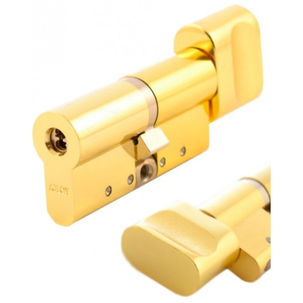 

Цилиндр Abloy Protec 2 107мм.(31х76) к/т латунь СY323