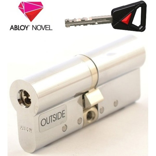 

Цилиндр Abloy Novel 105 мм.(52,5х52,5) хром