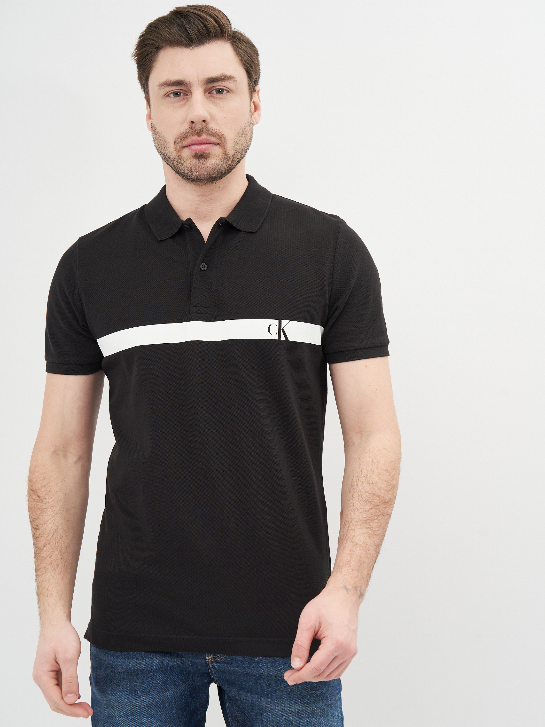 

Поло Calvin Klein Jeans Horizontal Ck Panel Polo J30J317328-BEH  Pvh Black, Поло Calvin Klein Jeans Horizontal Ck Panel Polo J30J317328-BEH L Pvh Black