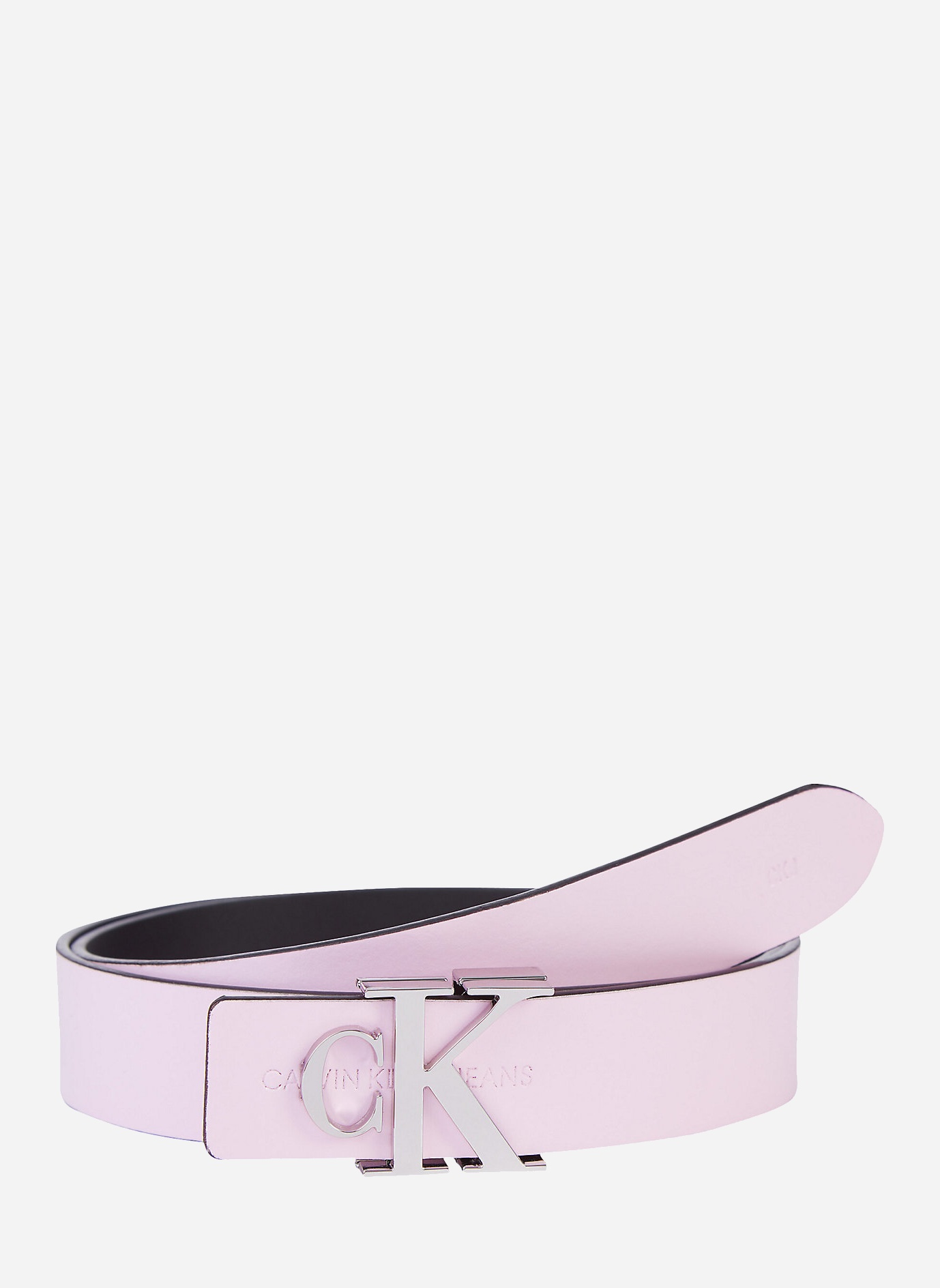 

Женский ремень кожаный Calvin Klein Jeans Logo Sm Lth 30Mm K60K608032-TN9 90 см Pearly Pink