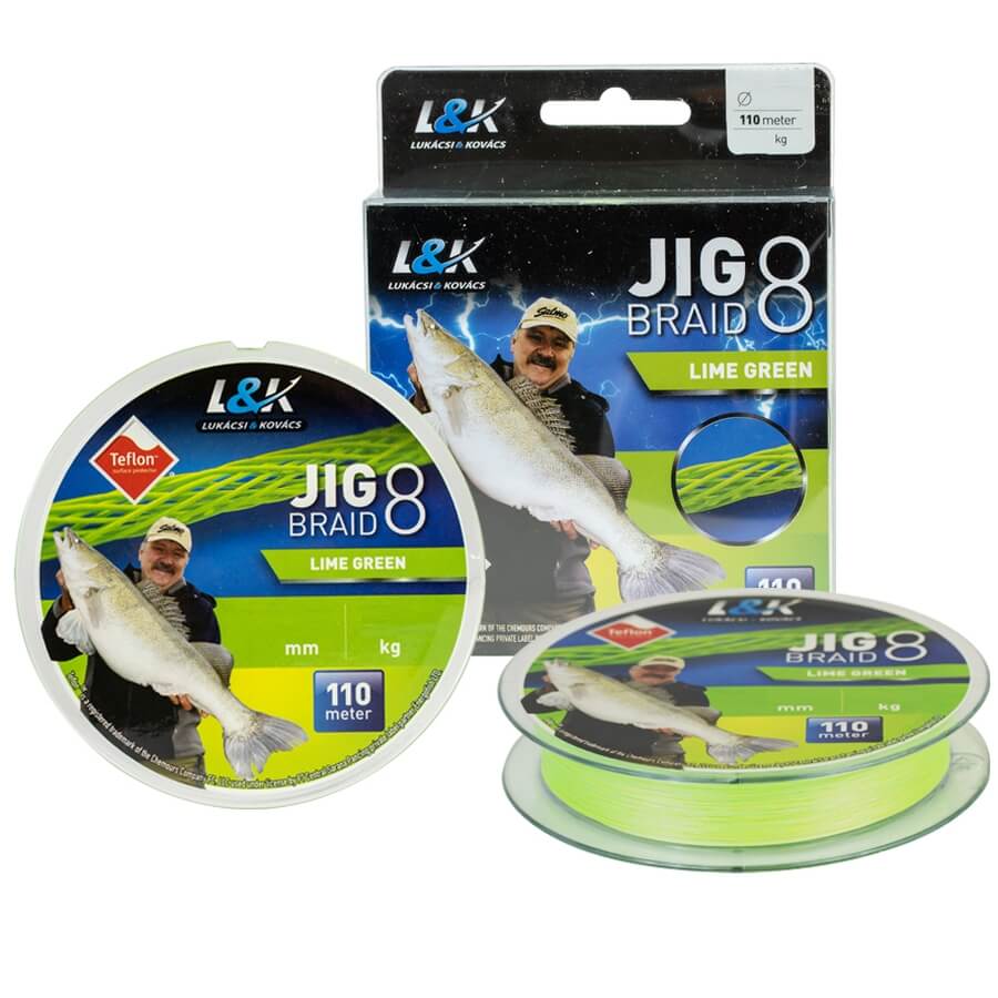 

Плетеный шнур L. and K. Jig Braid Teflon X8 Lime 0,12mm 110m (30917012)