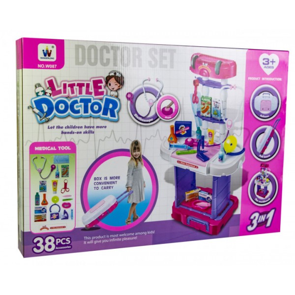 

Игровой набор Wanderlong Little Doctor (Маленький Доктор)для девочек с чемоданом (W087)