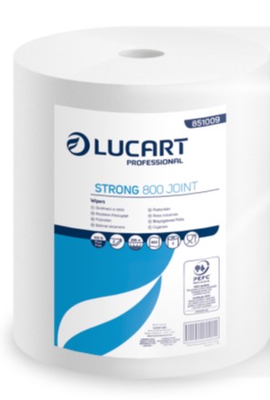 

Бумажные рулоны Lucart Strong 800 Joint 296 м 2-х слойные 1 рулон