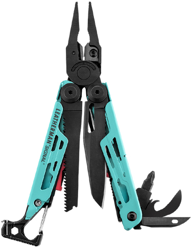 

Мультиинструмент Leatherman Signal Aqua 19 инструментов Turquoise/Black (832733)