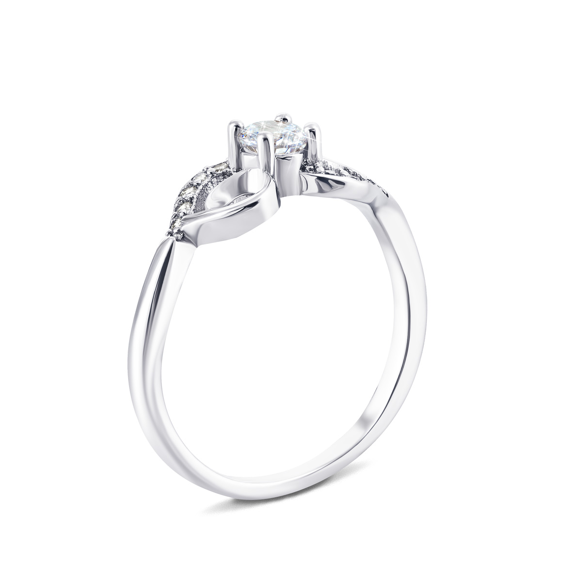 

Серебряное кольцо с фианитами 16.5 размер SD15686