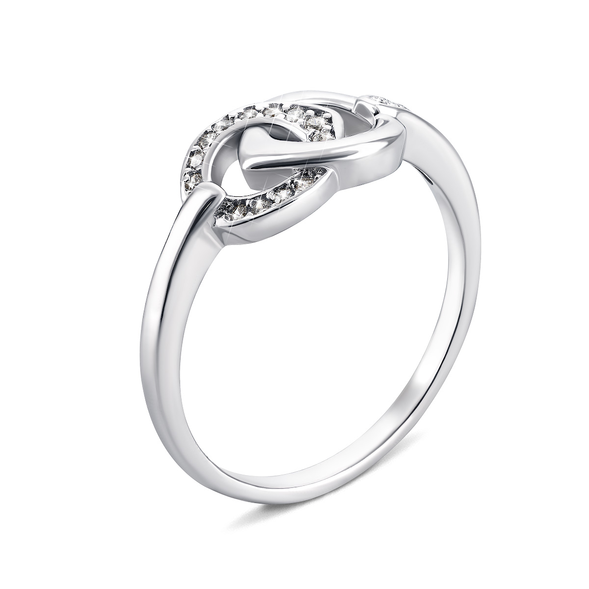 

Серебряное кольцо с фианитами 15.5 размер 1RI37105-R
