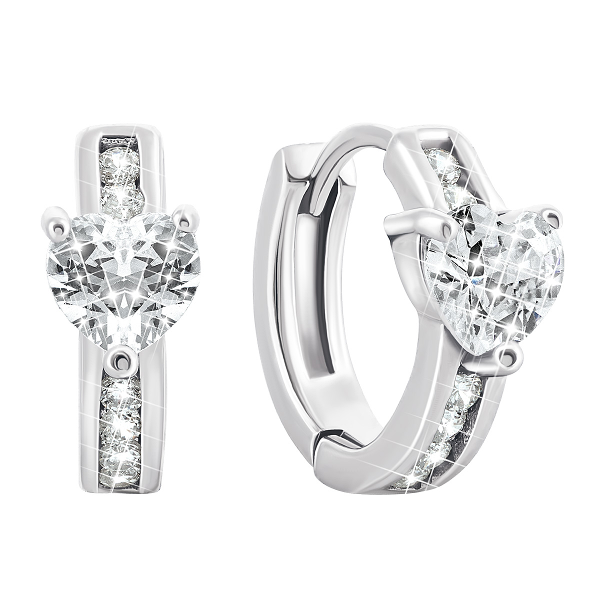 

Серебряные серьги с фианитами PERS0305