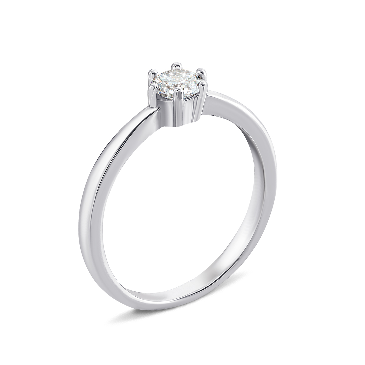 

Серебряное кольцо с фианитом 18 размер SD14927
