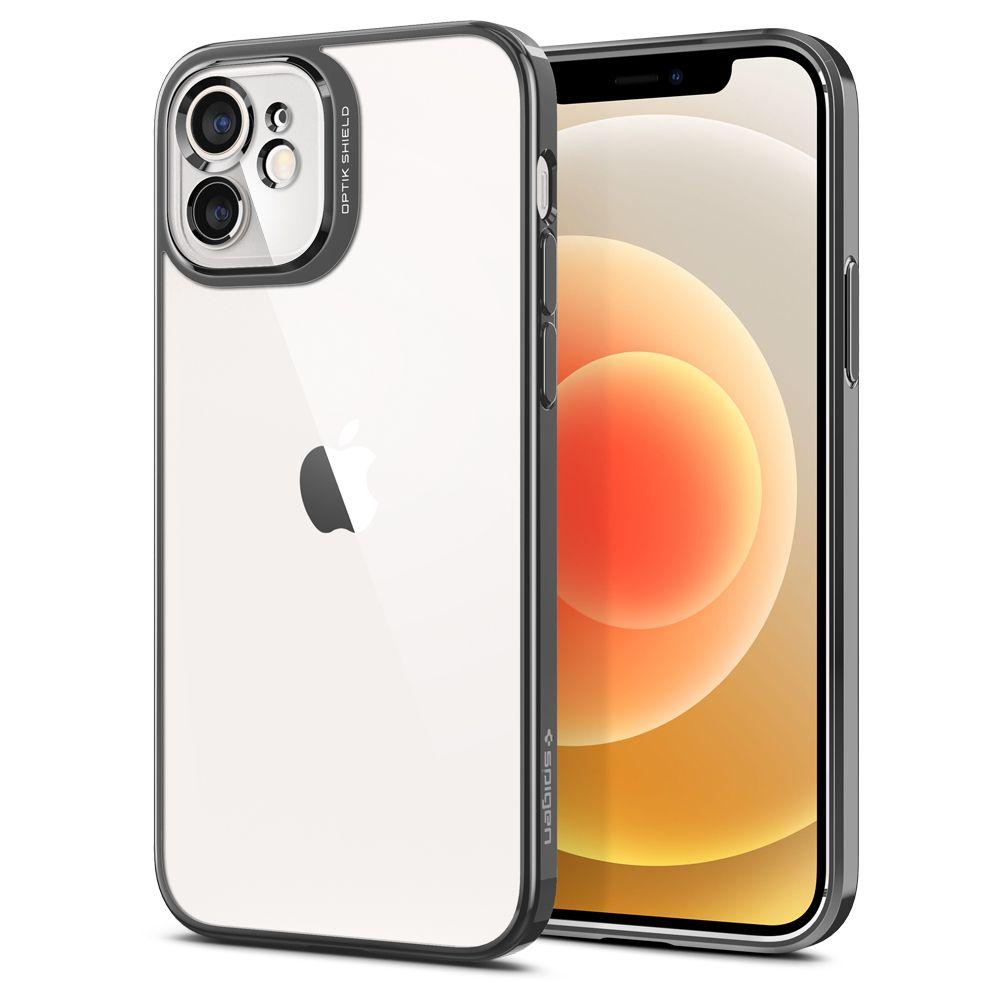 

Чехол Spigen Optik Crystal для iPhone 12 Chrome Grey