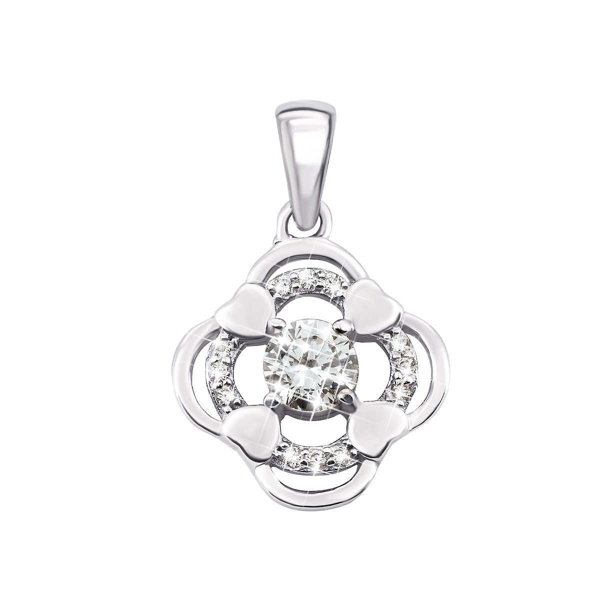 

Серебряная подвеска с фианитами TP098909