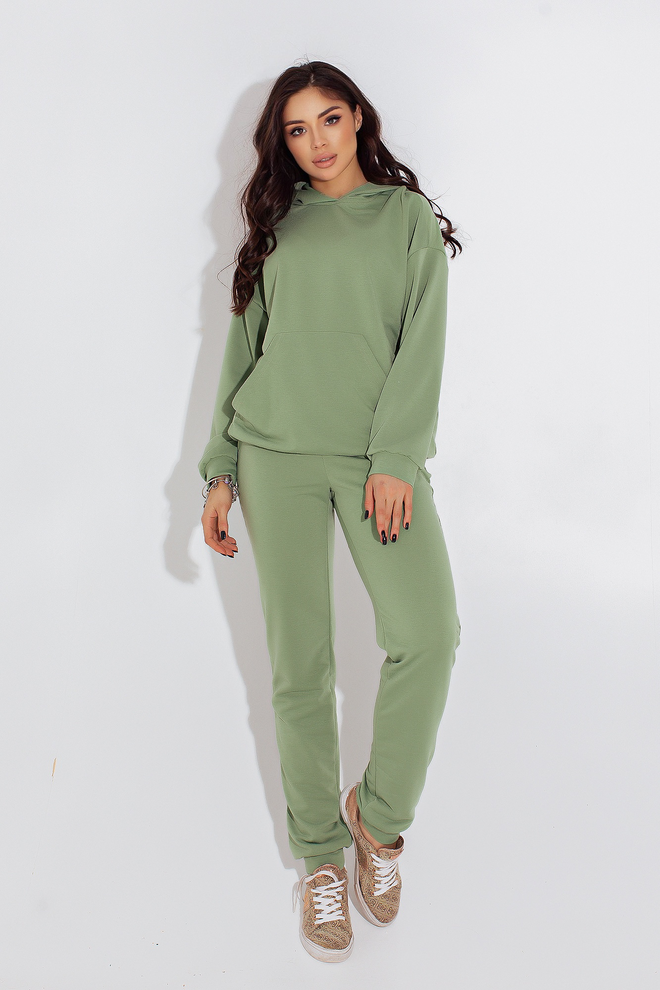 

Женский спортивный костюм Fashion Woman SP2032 рM оливковый