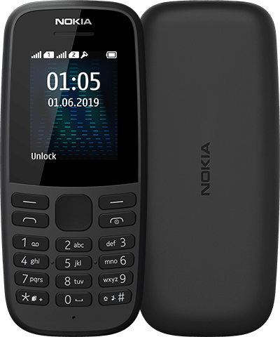 

Мобильный телефон Nokia 105 TA-1203 Single Sim 2019 Black