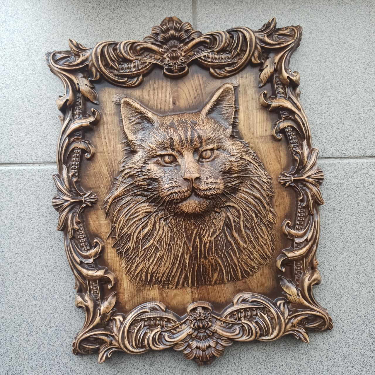 

Панно "Кот", Atributlux, 42*32,7 см резное из дерева