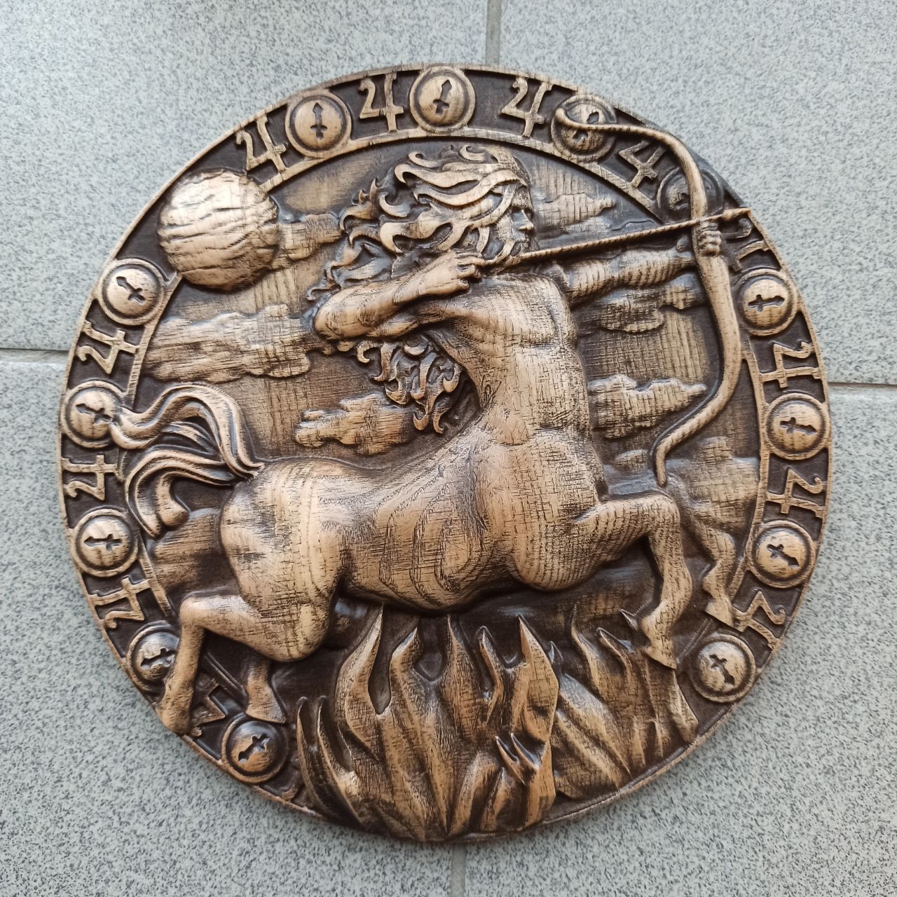 

Барельеф "Знак Зодиака Стрелец", Atributlux,100*100 см резной из дерева