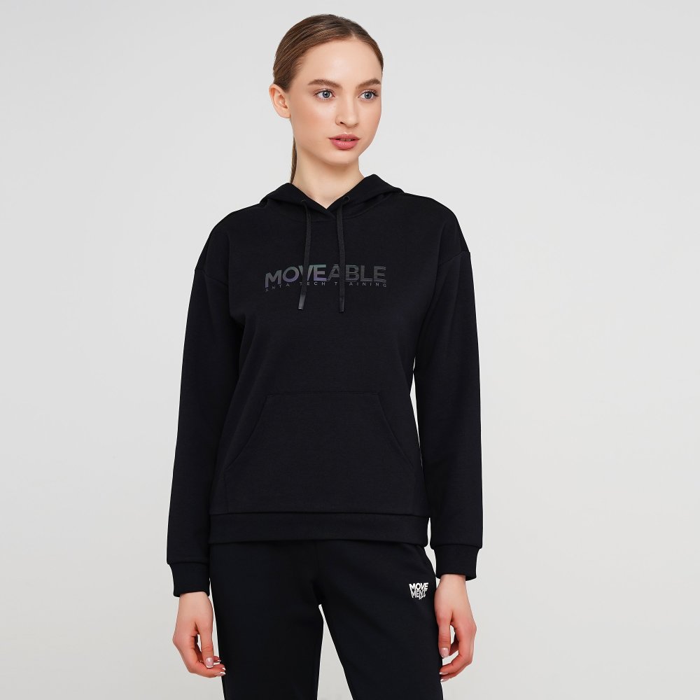 

Женское худи Anta Sweat Hoodie Черный 46 (ant862117708-5)