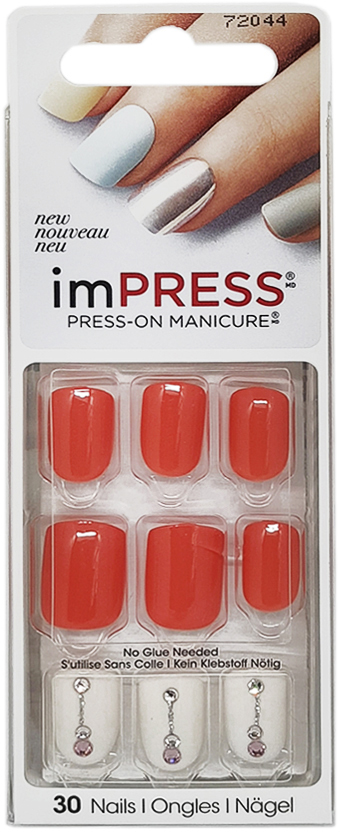 Акція на Твердый лак для ногтей Kiss ImPress press-on manicure Boss Lady 30 шт (731509720440) від Rozetka UA