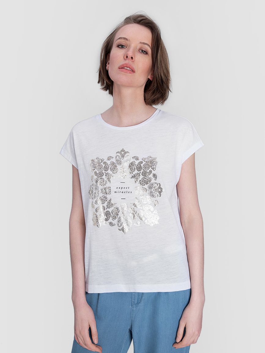 

Футболка O'STIN Casual KTKW1IU3OO XS Белая
