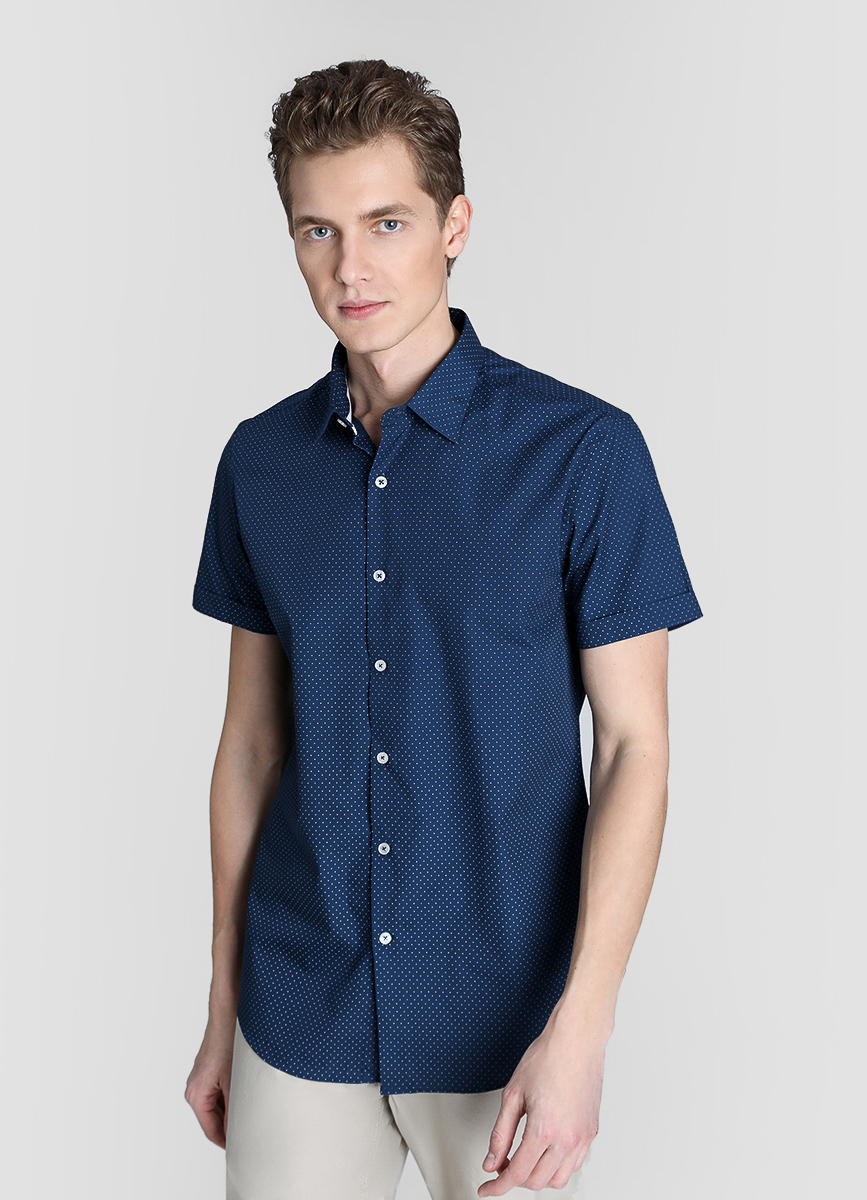 

Рубашка O'STIN Casual BK2Q9UNMYE  Индиго, Рубашка O'STIN Casual BK2Q9UNMYE M Индиго