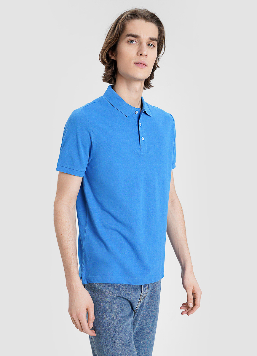 

Поло O'STIN Casual MT6W1463L  Серое с синим, Поло O'STIN Casual MT6W1463L L Серое с синим