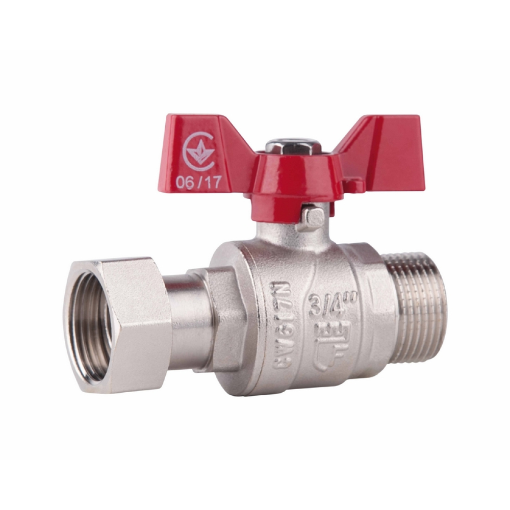 

Кран шаровой с накидной гайкой SD Forte 3/4" ВН для воды прямой SF261W20