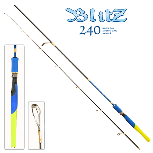 

Штекерный спиннинг Sams Fish Blitz FF23624 2.4 м 5-20г 2к
