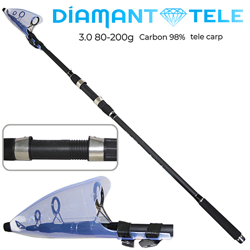 

Спиннинг телескопическое удилище для ловли карпа Sams Fish Diamant SF24079 80-200г 3.0 м