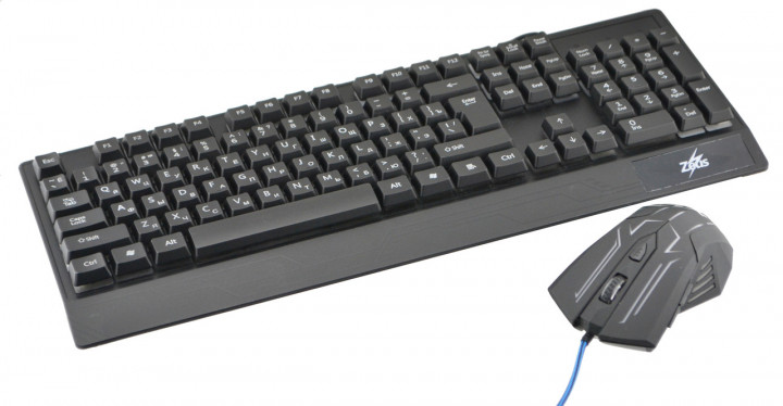

Русская проводная клавиатура + мышка Zeus M710 с подсветкой (TRS462)
