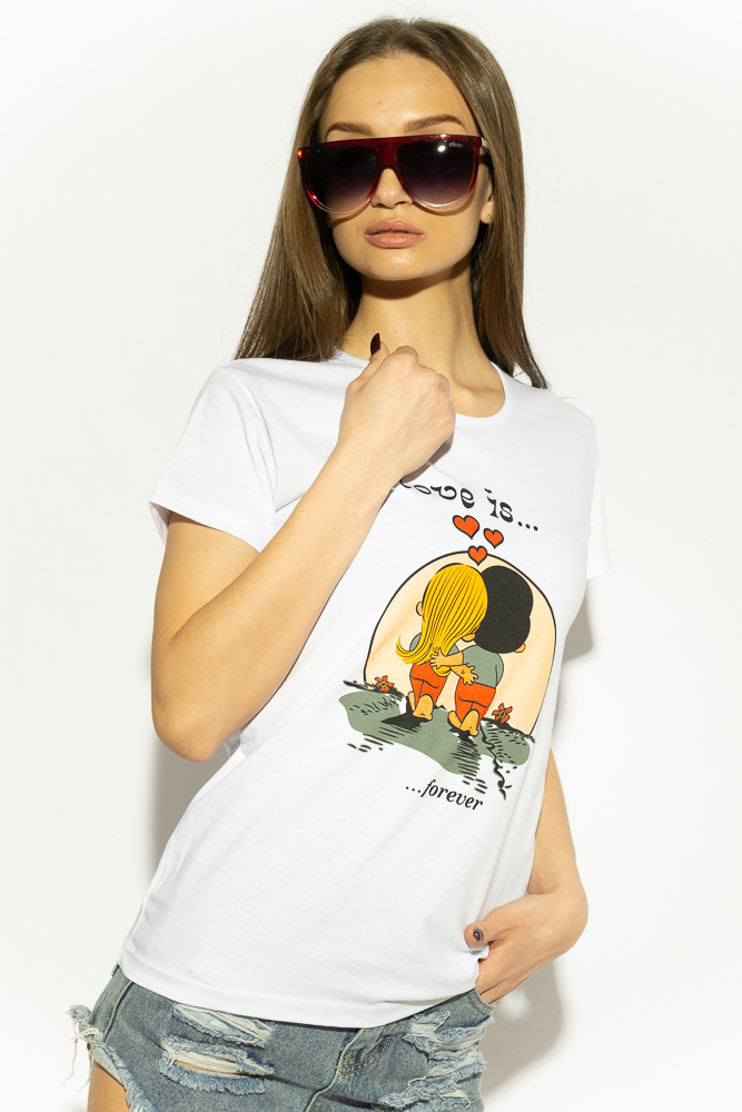 

Футболка женская Time of Style 600F377  Белый, Футболка женская Time of Style 600F377 L Белый